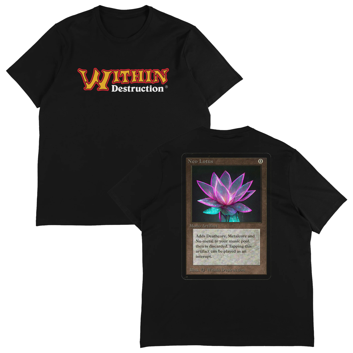 Neo Lotus x MTG T-Shirt (Black) Hoodie, Sweatshirt | CoreVibeTees.com