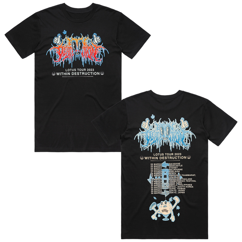 Thumbs Up Lotus Tour 2023 T-Shirt (Black) Hoodie, Sweatshirt | CoreVibeTees.com