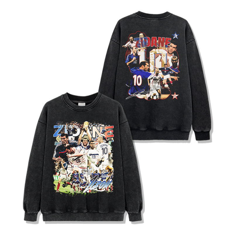 Zinedine Zidane â€œSignatureâ€Â Sweatshirt T-Shirts, Hoodie | CoreVibeTees.com (Image 2)