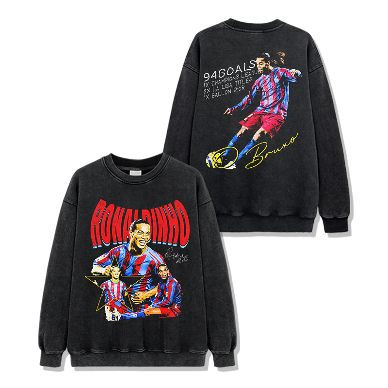 Ronaldinho "Signature" Sweatshirt T-Shirts, Hoodie | CoreVibeTees.com (Image 2)