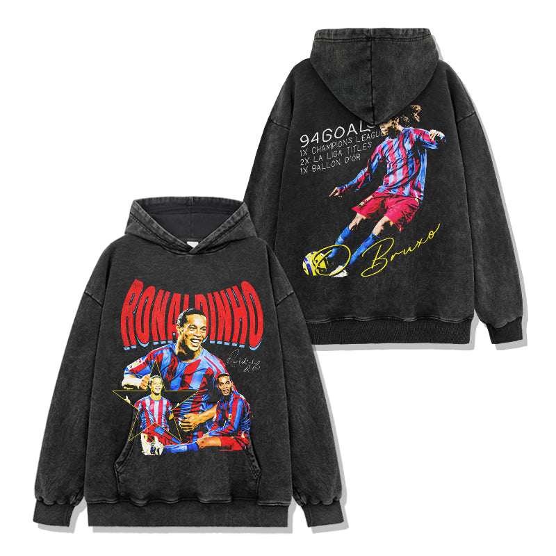 Ronaldinho "Signature" Hoodie T-Shirts, Sweatshirt | CoreVibeTees.com (Image 2)