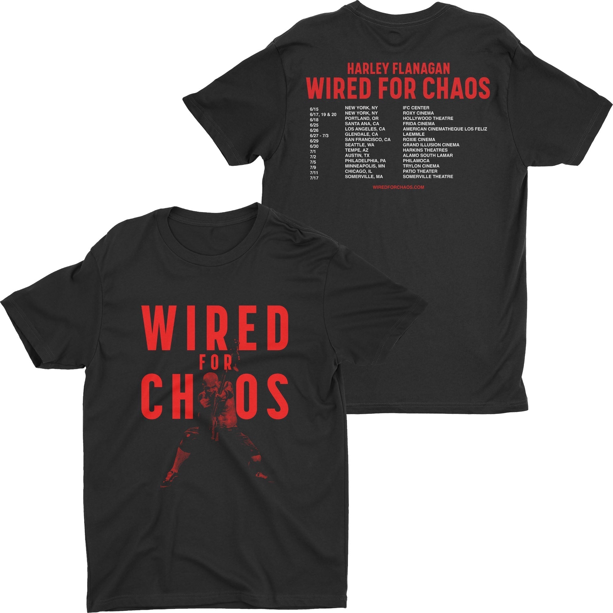 Harley Flanagan - Wired For Chaos Q&A Tour t-shirt Hoodie, Sweatshirt | CoreVibeTees.com (Image 1)