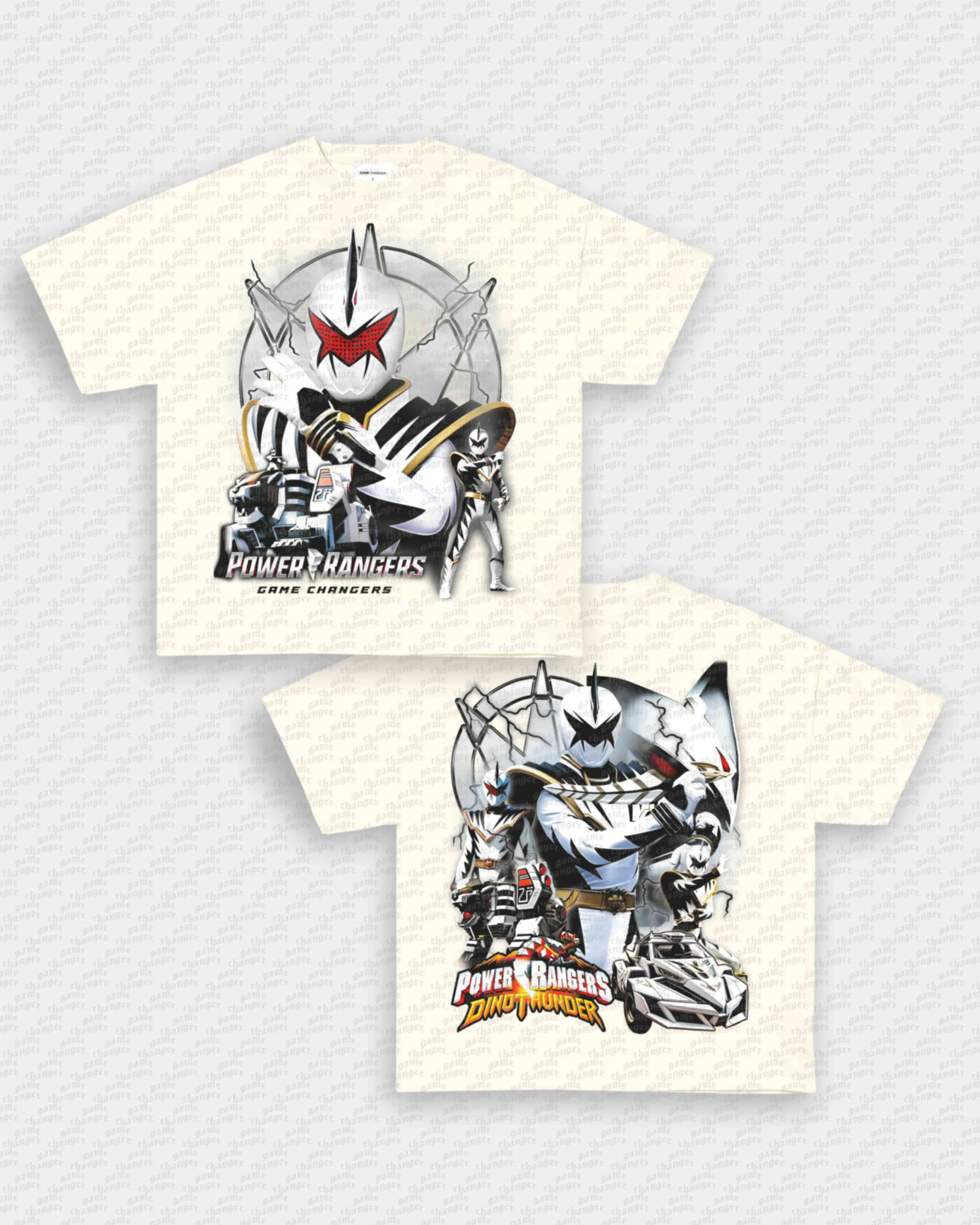WHITE DINO RANGER V2 TEE - [DS] Hoodie, Sweatshirt | CoreVibeTees.com (Image 2)