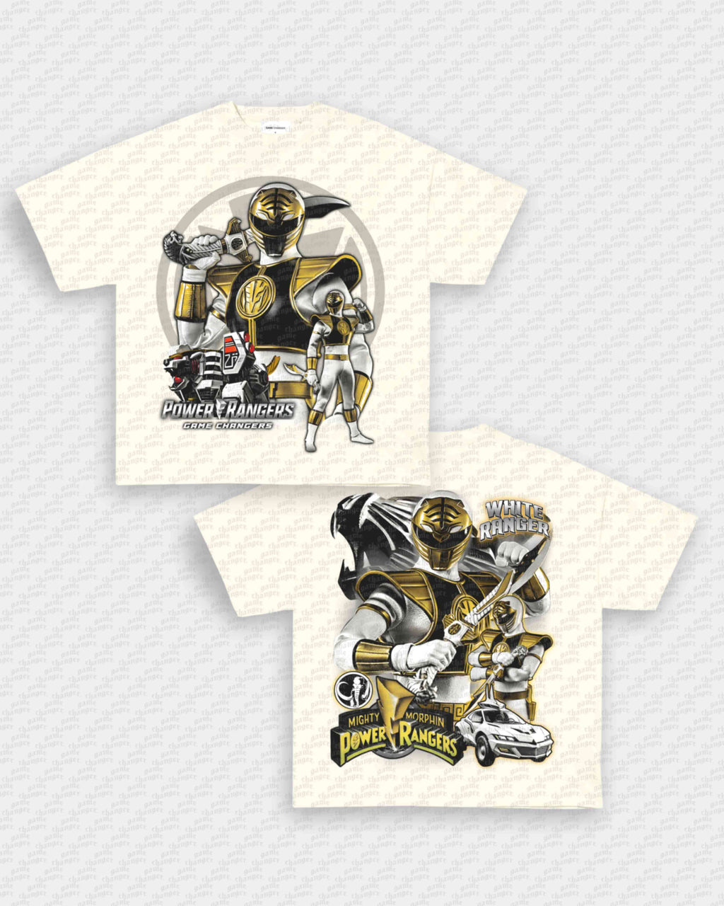 WHITE RANGER V2 TEE - [DS] Hoodie, Sweatshirt | CoreVibeTees.com (Image 2)