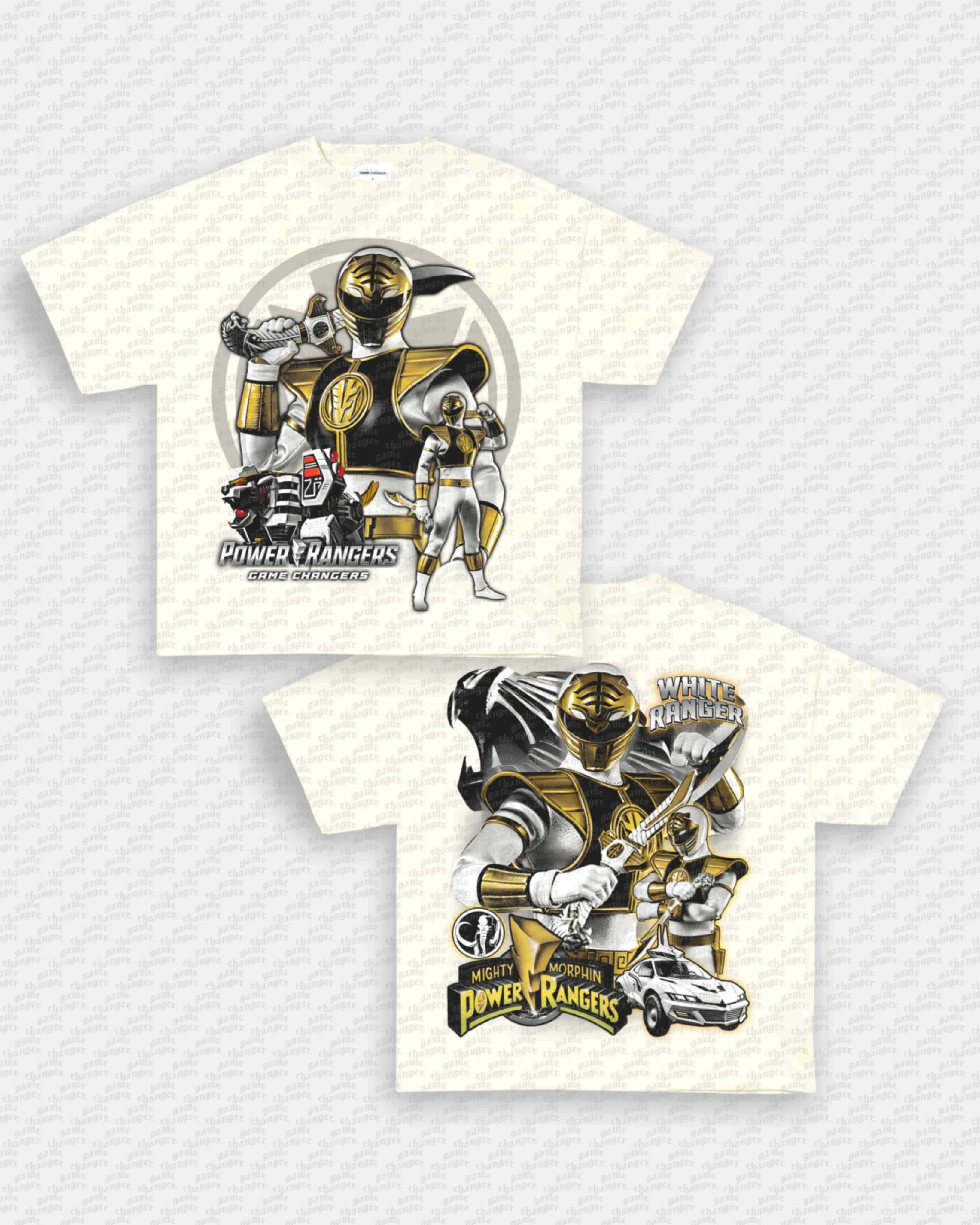 WHITE RANGER V2 TEE - [DS] Hoodie, Sweatshirt | CoreVibeTees.com (Image 2)