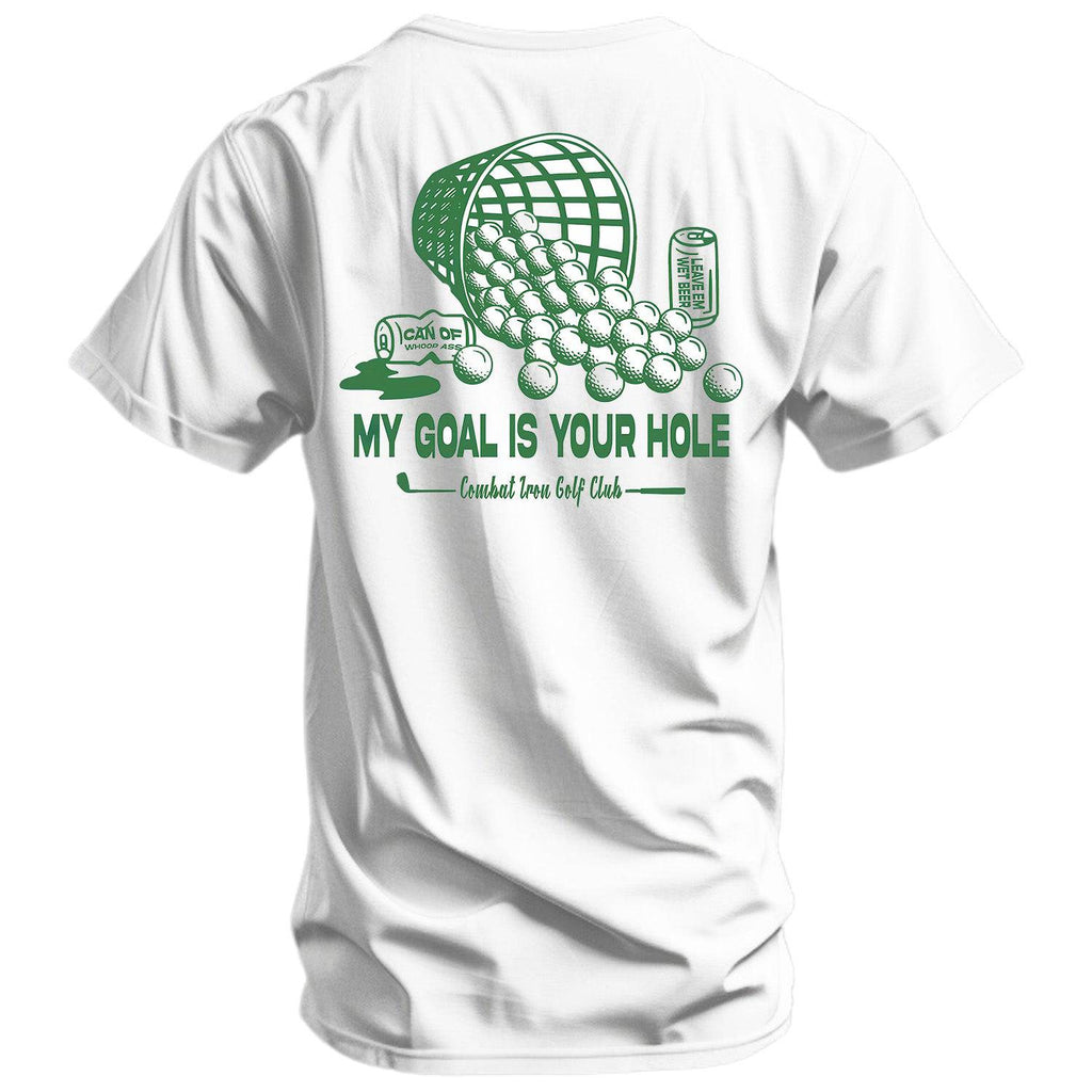 My Goal Is Your Hole Golf Club Men's T-Shirt Hoodie, Sweatshirt | CoreVibeTees.com (Image 1)