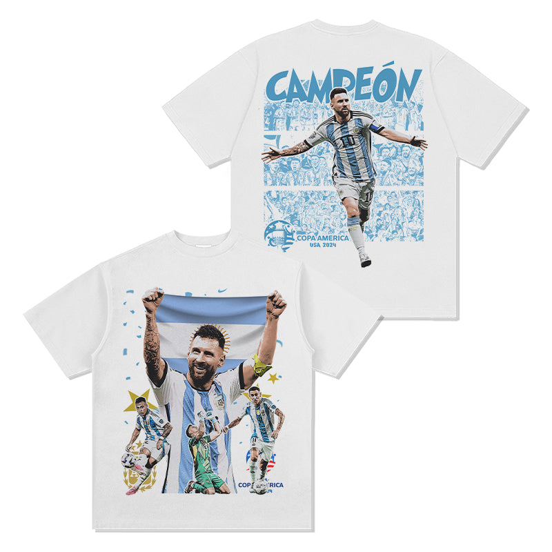 Copa America 2024 CampeÃ³n By Messi Tee Hoodie, Sweatshirt | CoreVibeTees.com (Image 1)