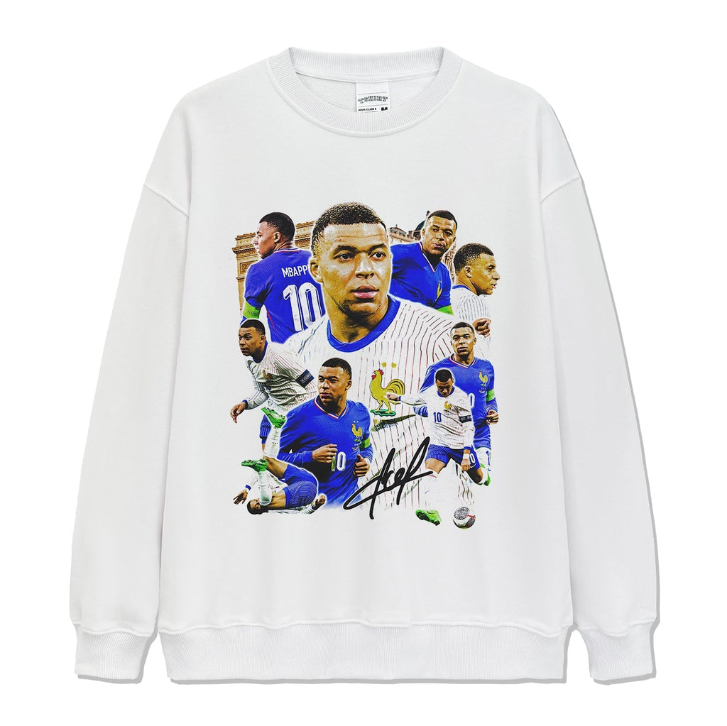 Kylian MbappÃ© â€œSignatureâ€ Sweatshirt T-Shirts, Hoodie | CoreVibeTees.com (Image 2)