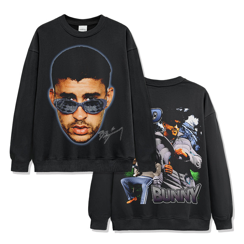 Bad Bunny Signature Sweatshirt Style001 T-Shirts, Hoodie | CoreVibeTees.com (Image 2)