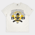 Wichita State Baseball 1989 National Champs Vintage Heavyweight Tee Hoodie, Sweatshirt | CoreVibeTees.com (Image 1)