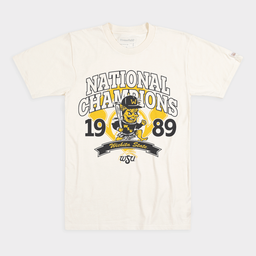 Wichita State Baseball 1989 National Champs Vintage Tee Hoodie, Sweatshirt | CoreVibeTees.com