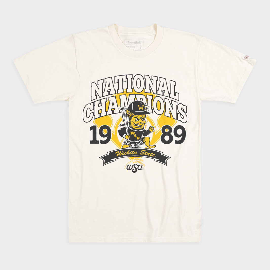 Wichita State Baseball 1989 National Champs Vintage Tee Hoodie, Sweatshirt | CoreVibeTees.com