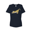 Women's Stretching Tiger T-Shirt (Navy) Hoodie, Sweatshirt | CoreVibeTees.com