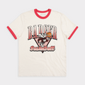 Wisconsin Badger Basketball Ringer Tee Hoodie, Sweatshirt | CoreVibeTees.com (Image 1)