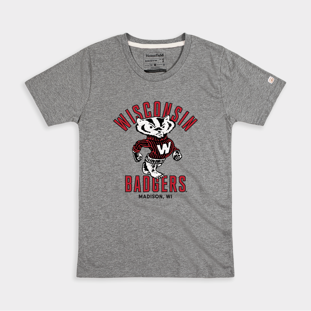 Wisconsin Badgers Vintage Bucky Women's Tee Style001 Hoodie, Sweatshirt | CoreVibeTees.com