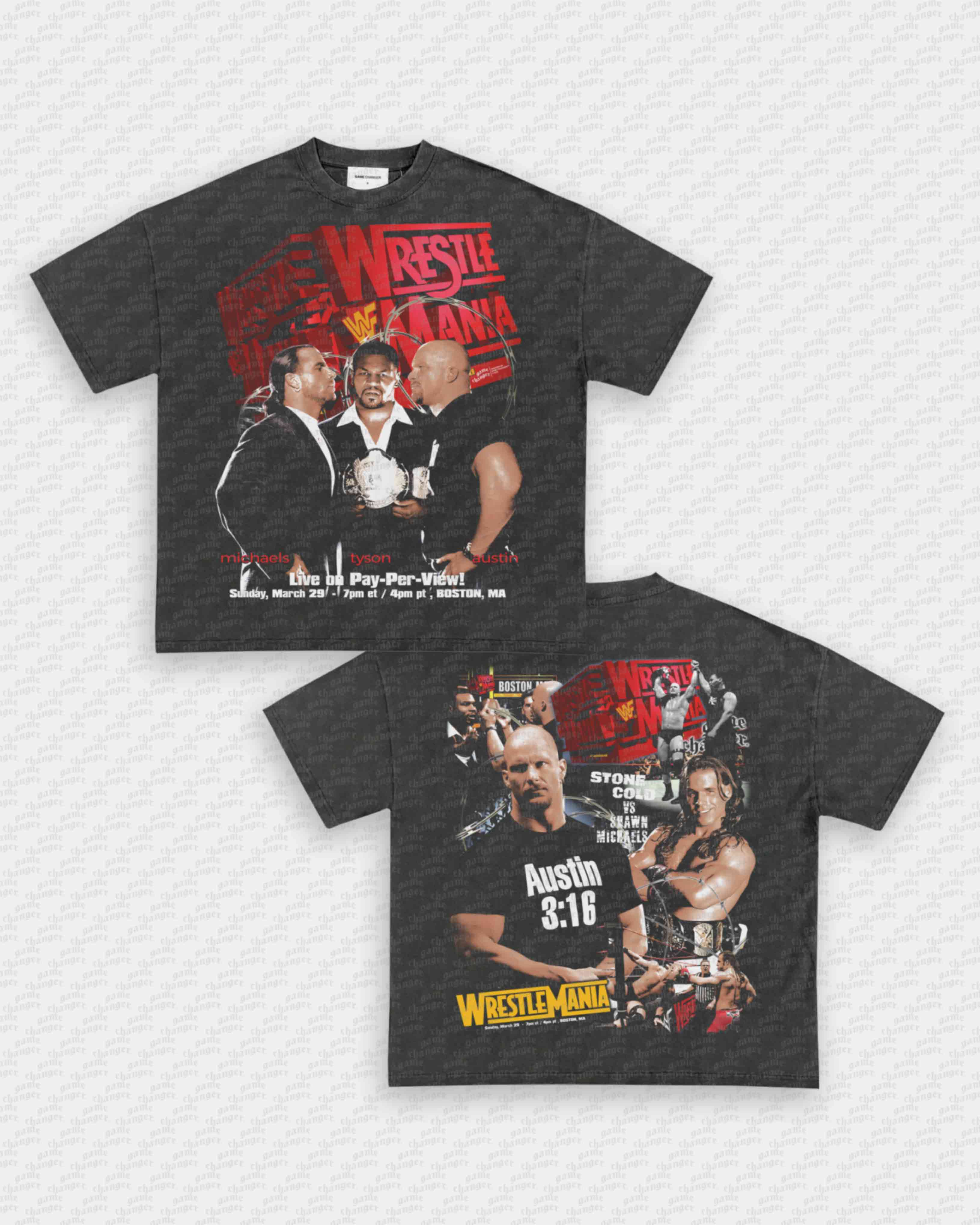 WRESTLEMANIA 14 TEE - [DS] Hoodie, Sweatshirt | CoreVibeTees.com (Image 4)