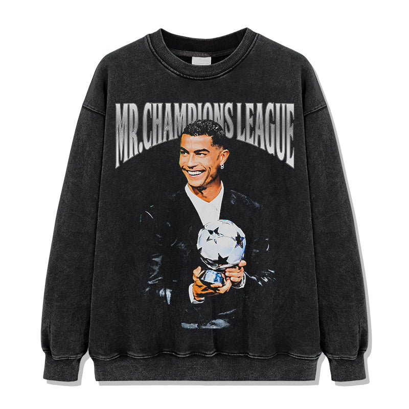 Mr. Champions League By Cristiano Ronaldo Sweatshirt T-Shirts, Hoodie | CoreVibeTees.com (Image 2)