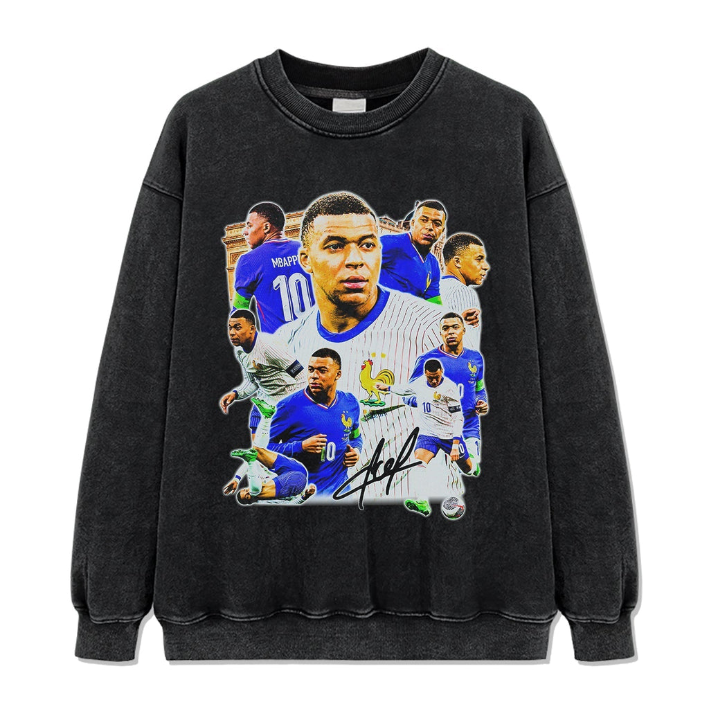 Kylian MbappÃ© â€œSignatureâ€ Sweatshirt T-Shirts, Hoodie | CoreVibeTees.com (Image 3)