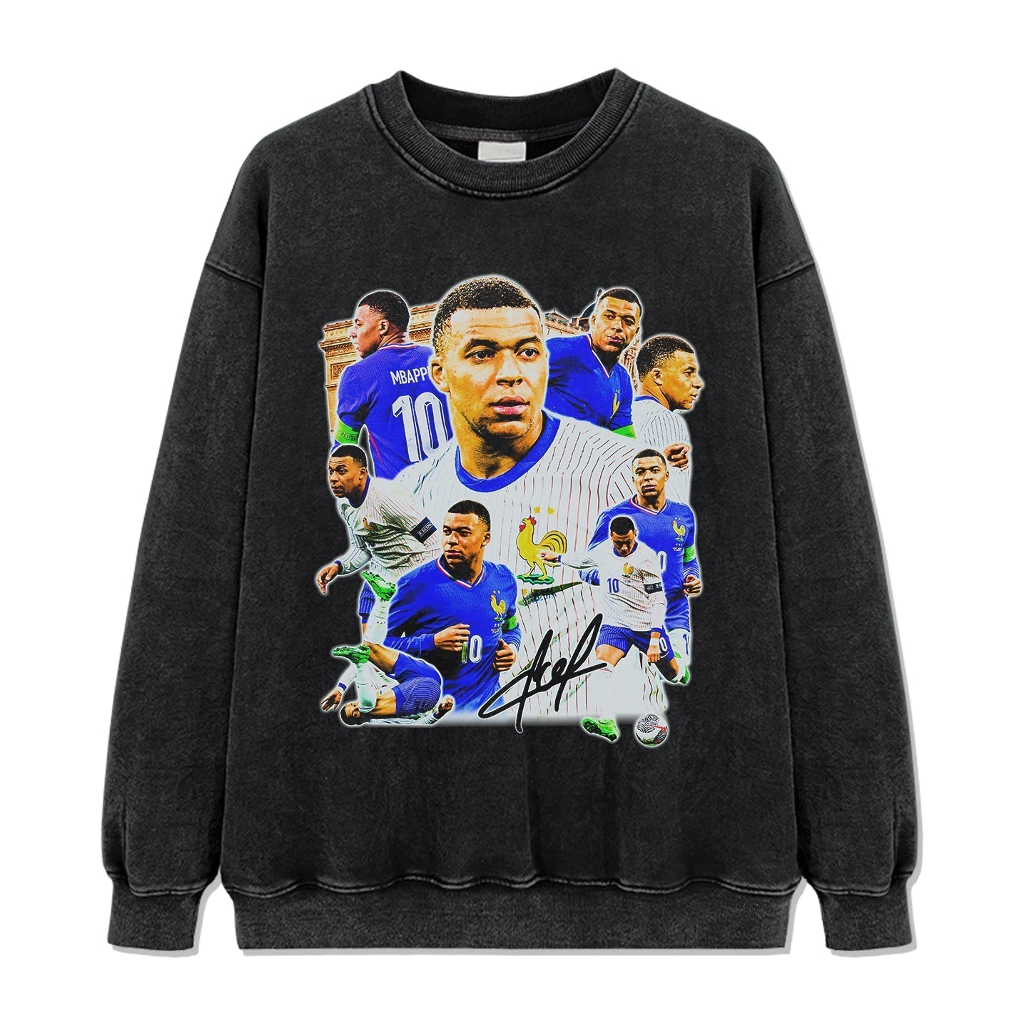 Kylian MbappÃ© â€œSignatureâ€ Sweatshirt T-Shirts, Hoodie | CoreVibeTees.com (Image 3)