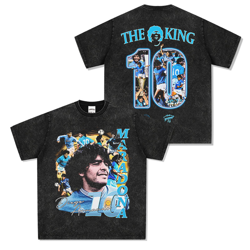 Diego Maradona The King Tee Hoodie, Sweatshirt | CoreVibeTees.com (Image 3)