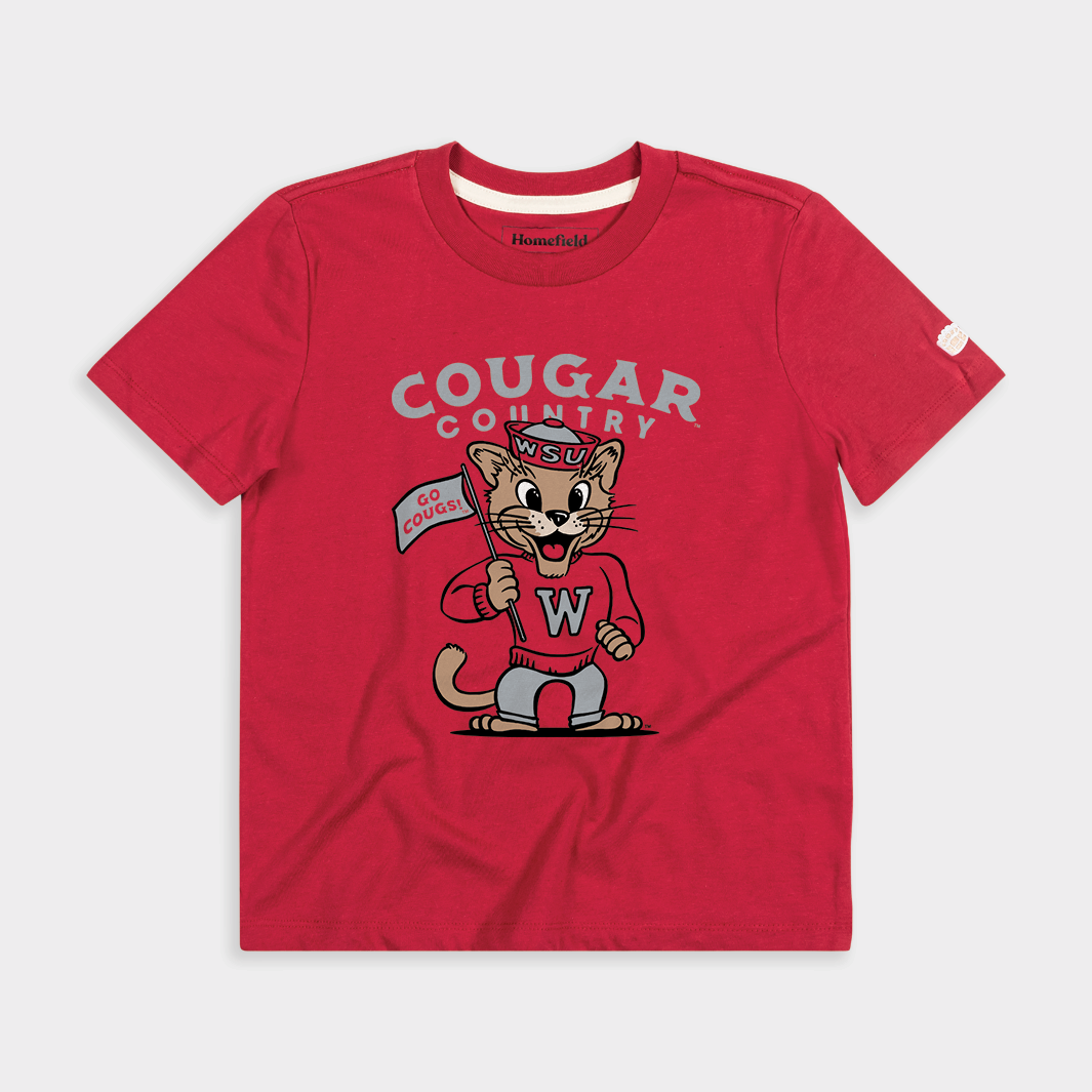WSU "Cougar Country" Youth Tee Style001 Hoodie, Sweatshirt | CoreVibeTees.com