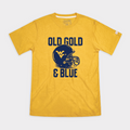 Old Gold & Blue Retro WVU Football T-Shirt Style001 Hoodie, Sweatshirt | CoreVibeTees.com
