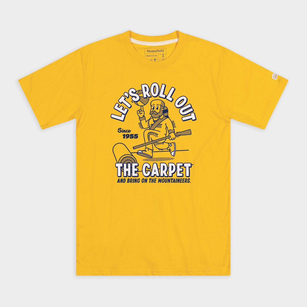 Roll Out the Carpet Retro WVU Basketball Tee Style001 Hoodie, Sweatshirt | CoreVibeTees.com