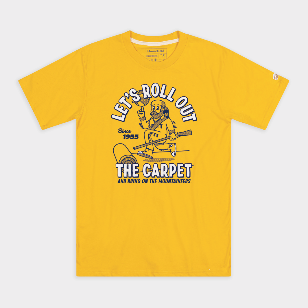 Roll Out the Carpet Retro WVU Basketball Tee Style001 Hoodie, Sweatshirt | CoreVibeTees.com