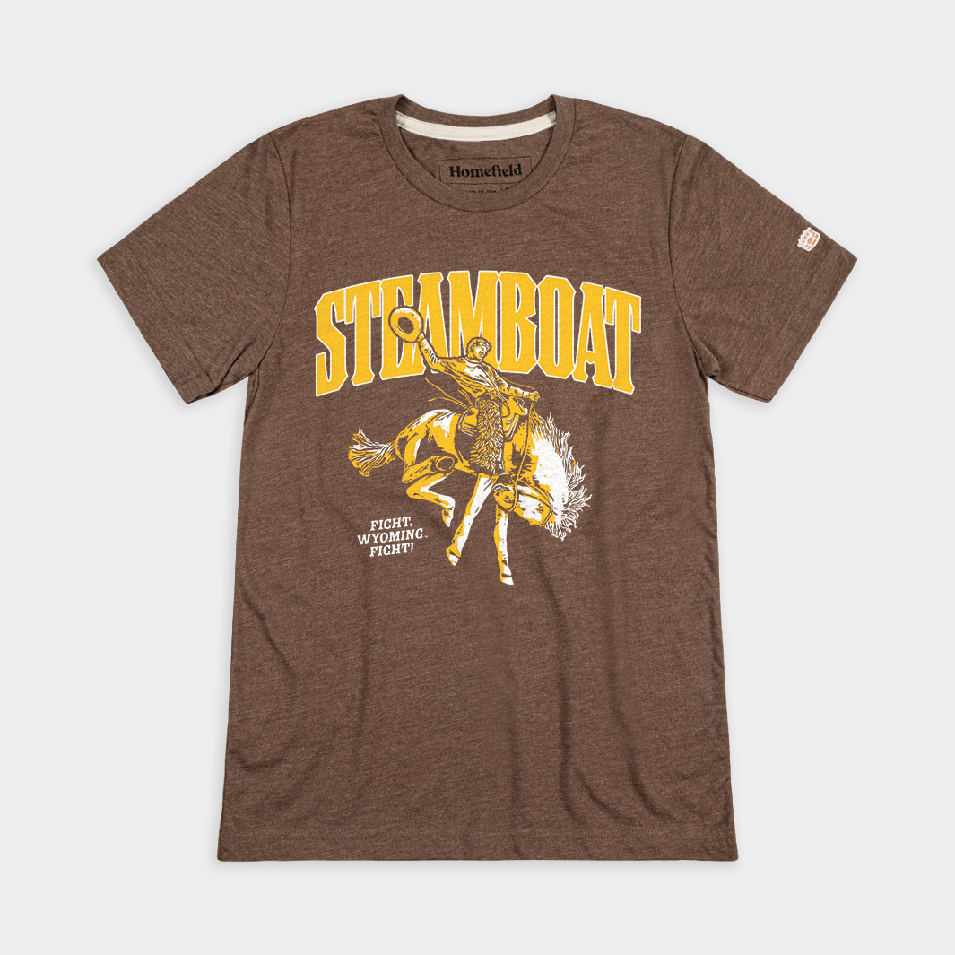 Wyoming ‚ÄúSteamboat‚Äù Bucking Bronco Tee Style001 Hoodie, Sweatshirt | CoreVibeTees.com