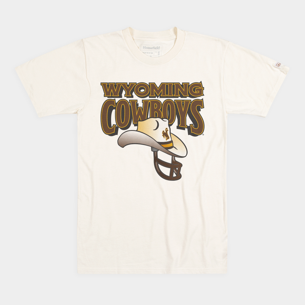 1990s Vintage Wyoming Cowboys Football Helmet Tee Style001 Hoodie, Sweatshirt | CoreVibeTees.com (Image 1)