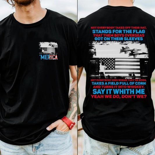 Wallen 4th of July Shirt 2 sides, Country Music, Casual Trendy Streetwear for Summer
