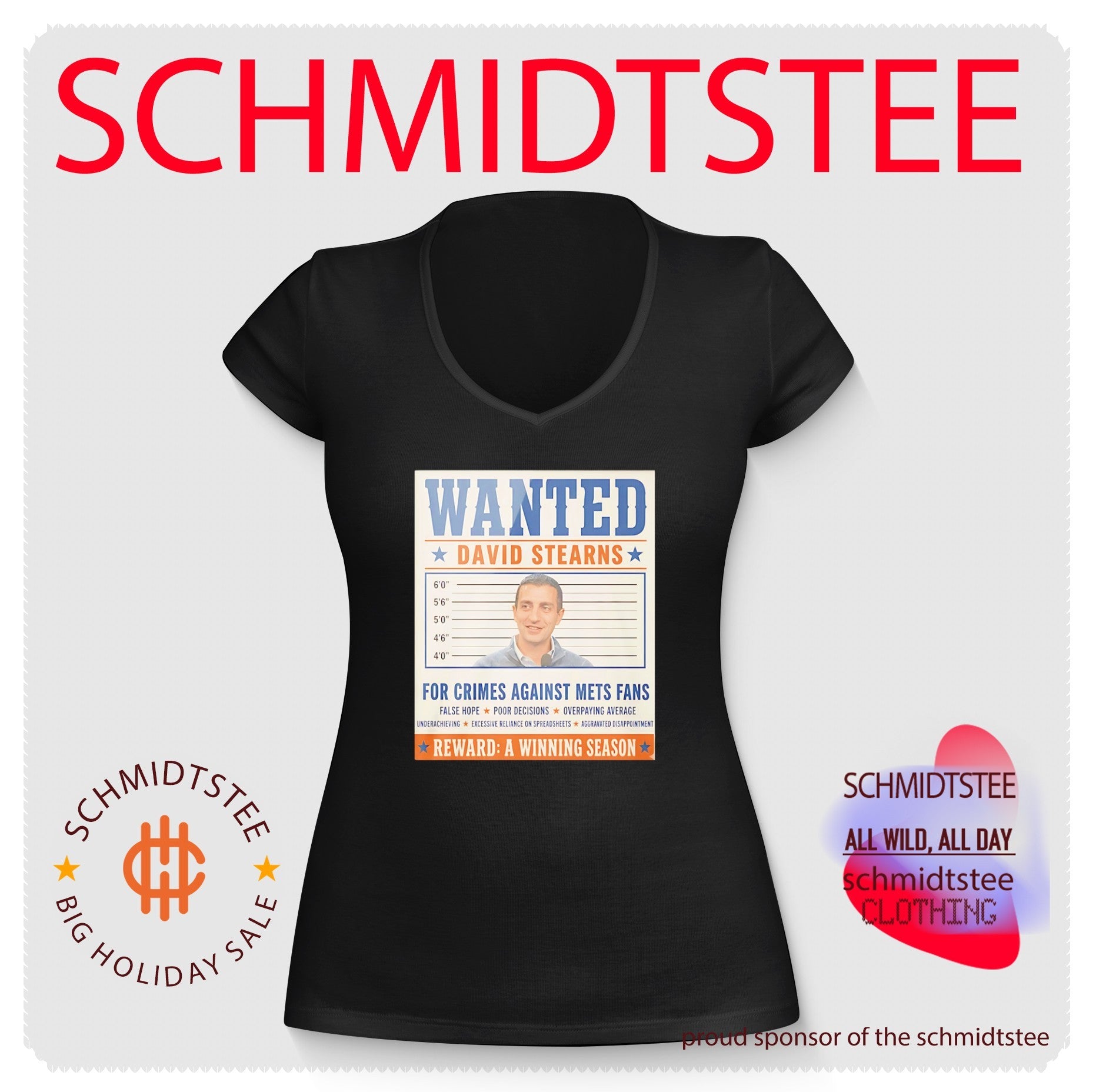 Wanted David Stearns For Crimes Against Mets Fans shirt