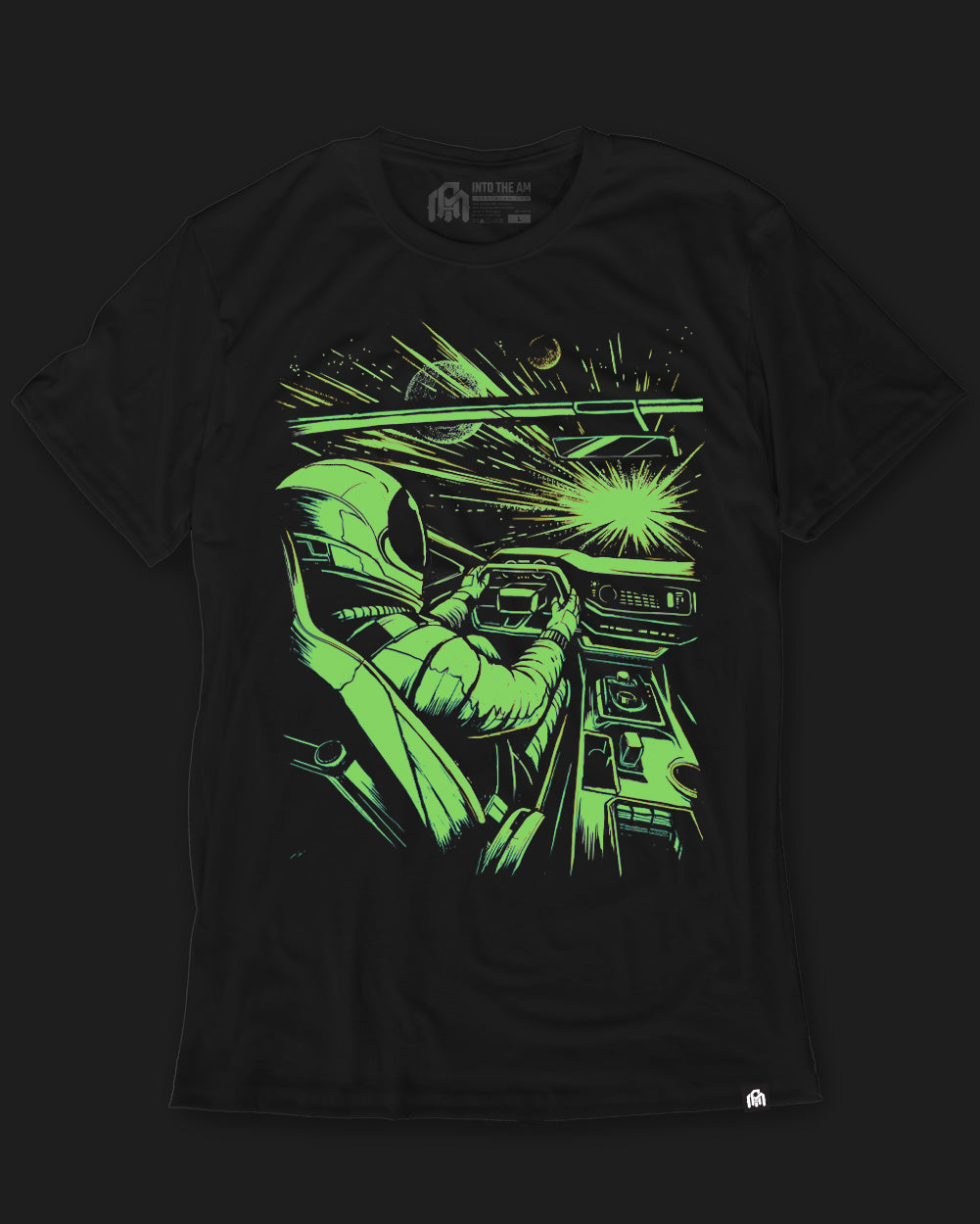 Warp Speed Glow-in-the-Dark Tee Hoodie, Sweatshirt | CoreVibeTees.com (Image 2)