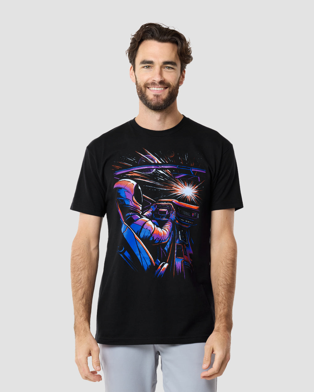 Warp Speed Glow-in-the-Dark Tee Hoodie, Sweatshirt | CoreVibeTees.com (Image 3)
