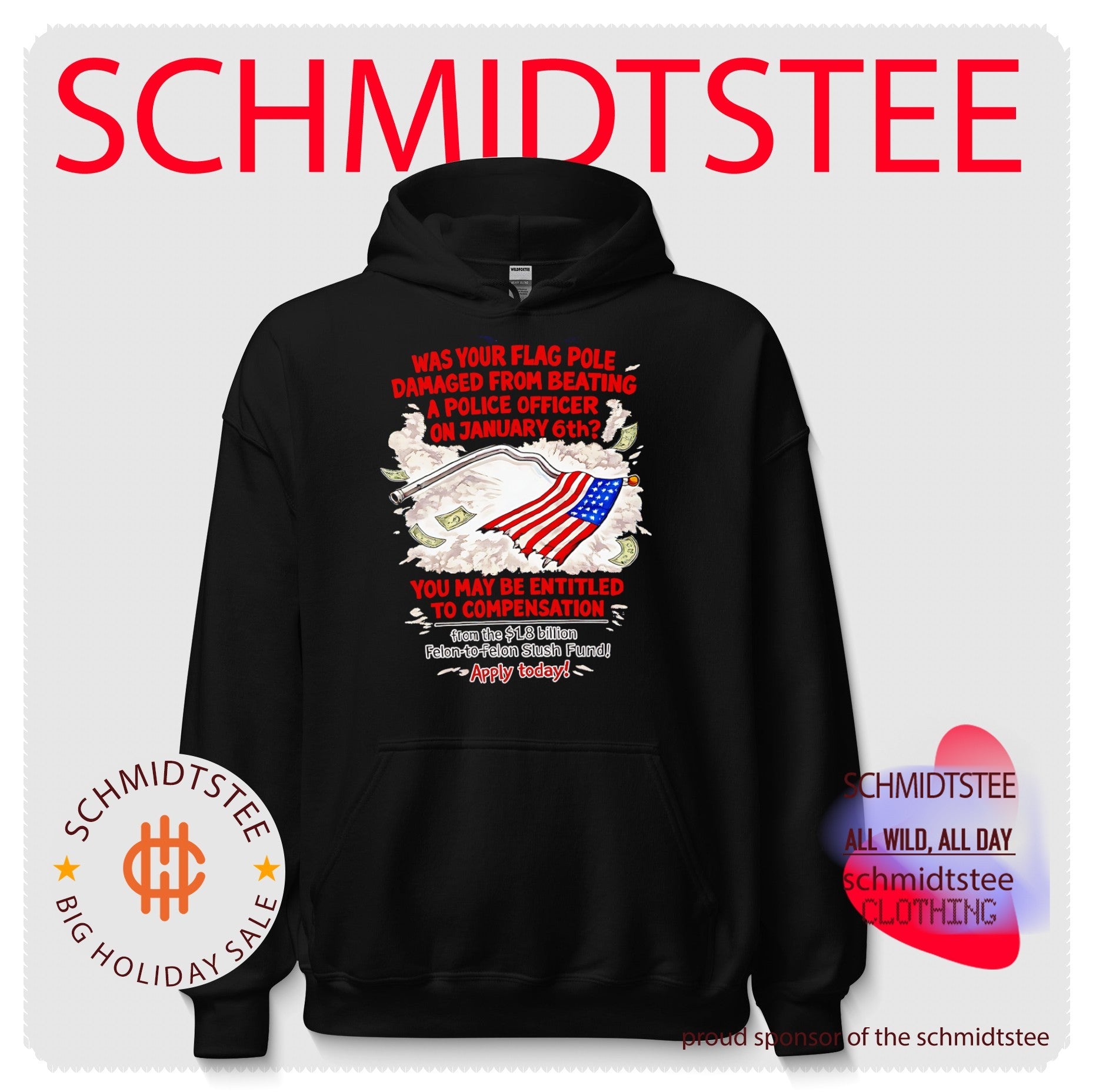 Was your flag pole damaged from beating a police officer on January 6th graphic shirt
