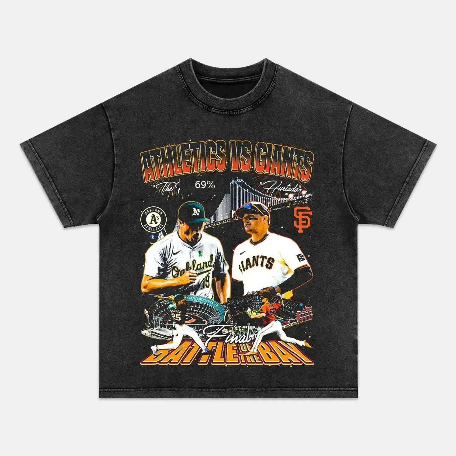 SF Giants Vs Oakland Athletics TEE Hoodie, Sweatshirt | CoreVibeTees.com (Image 2)