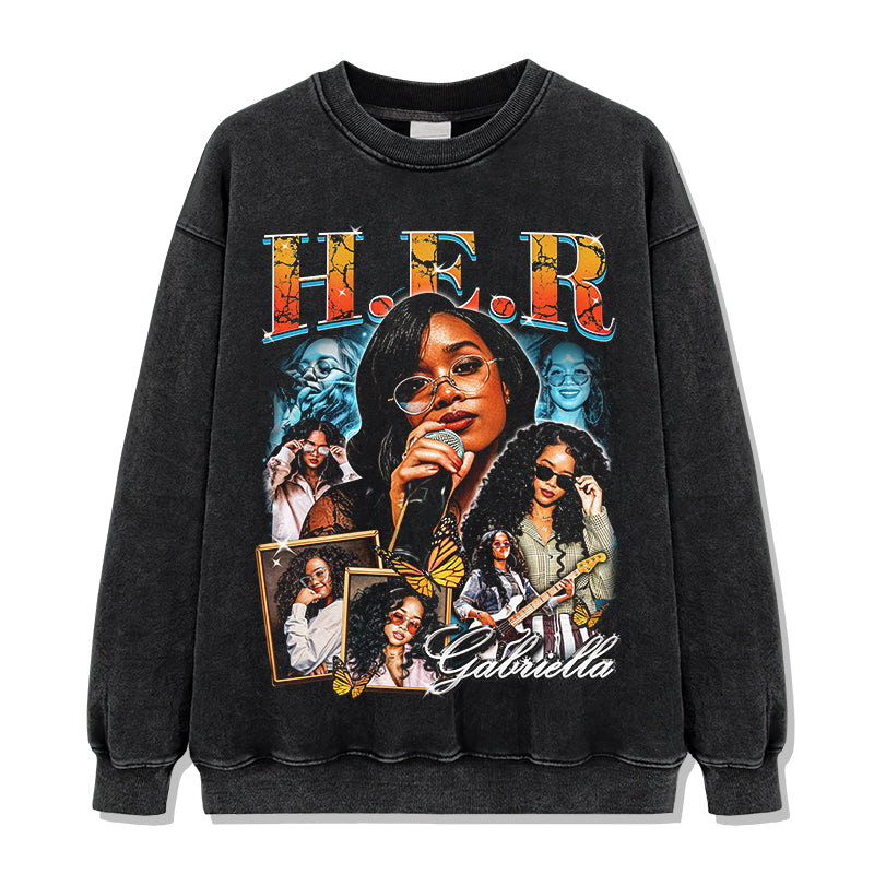 H.E.R Sweatshirt T-Shirts, Hoodie | CoreVibeTees.com (Image 2)