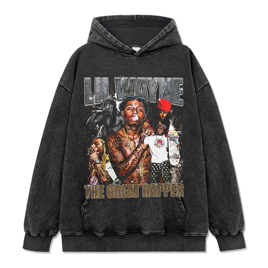 The Great Rapper By Lil Wayne Hoodie T-Shirts, Sweatshirt | CoreVibeTees.com (Image 2)