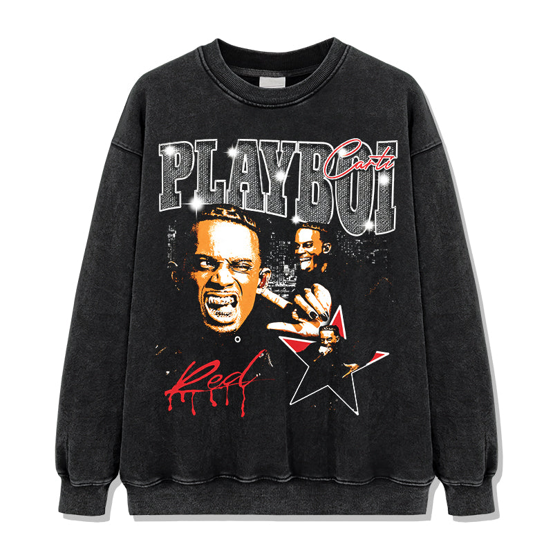 Red by Playboi Sweatshirt T-Shirts, Hoodie | CoreVibeTees.com (Image 2)