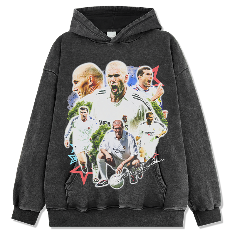 Zinedine Zidane "Signature"Hoodie T-Shirts, Sweatshirt | CoreVibeTees.com (Image 2)