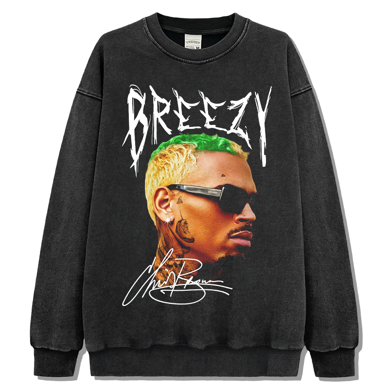 Breezy Chris Brown Signature Sweatshirt T-Shirts, Hoodie | CoreVibeTees.com (Image 2)