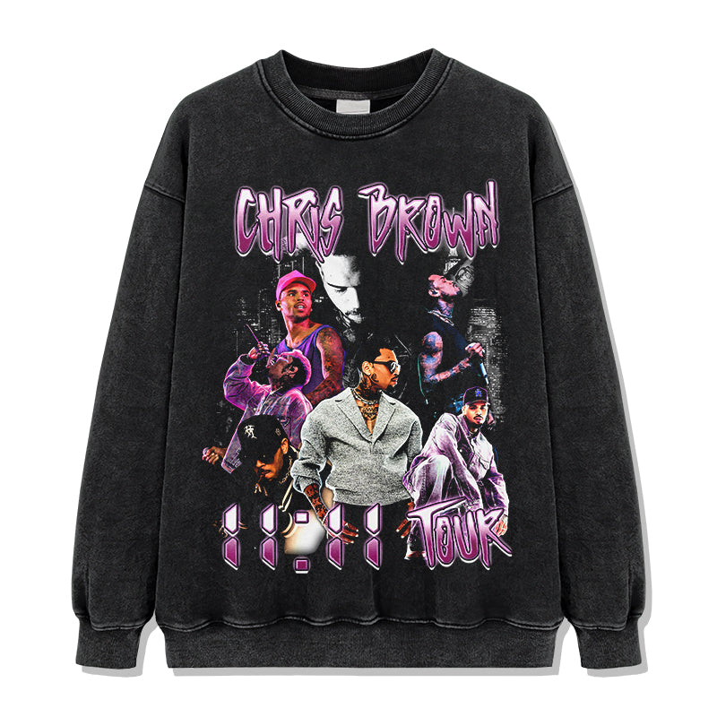 11:11 TOUR By chris brown Sweatshirt T-Shirts, Hoodie | CoreVibeTees.com (Image 2)