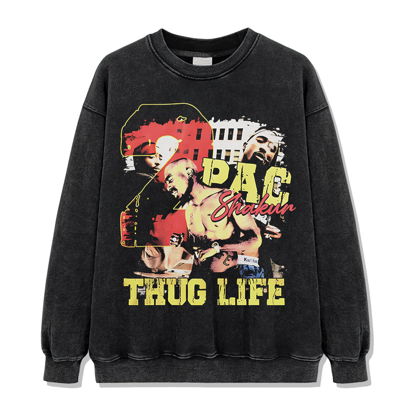 Thug Life By Tupac Shakur Sweatshirt Style001 T-Shirts, Hoodie | CoreVibeTees.com (Image 2)