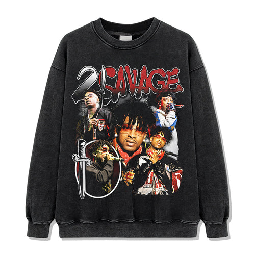 21 Savage Sweatshirt Style002 T-Shirts, Hoodie | CoreVibeTees.com (Image 2)