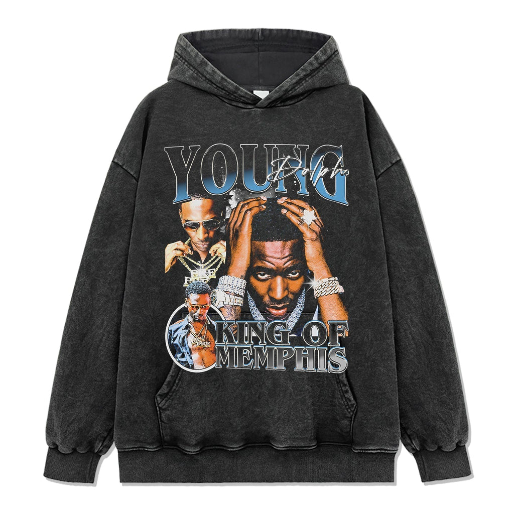 King Of Memphis By Young Dolph Hoodie T-Shirts, Sweatshirt | CoreVibeTees.com (Image 2)