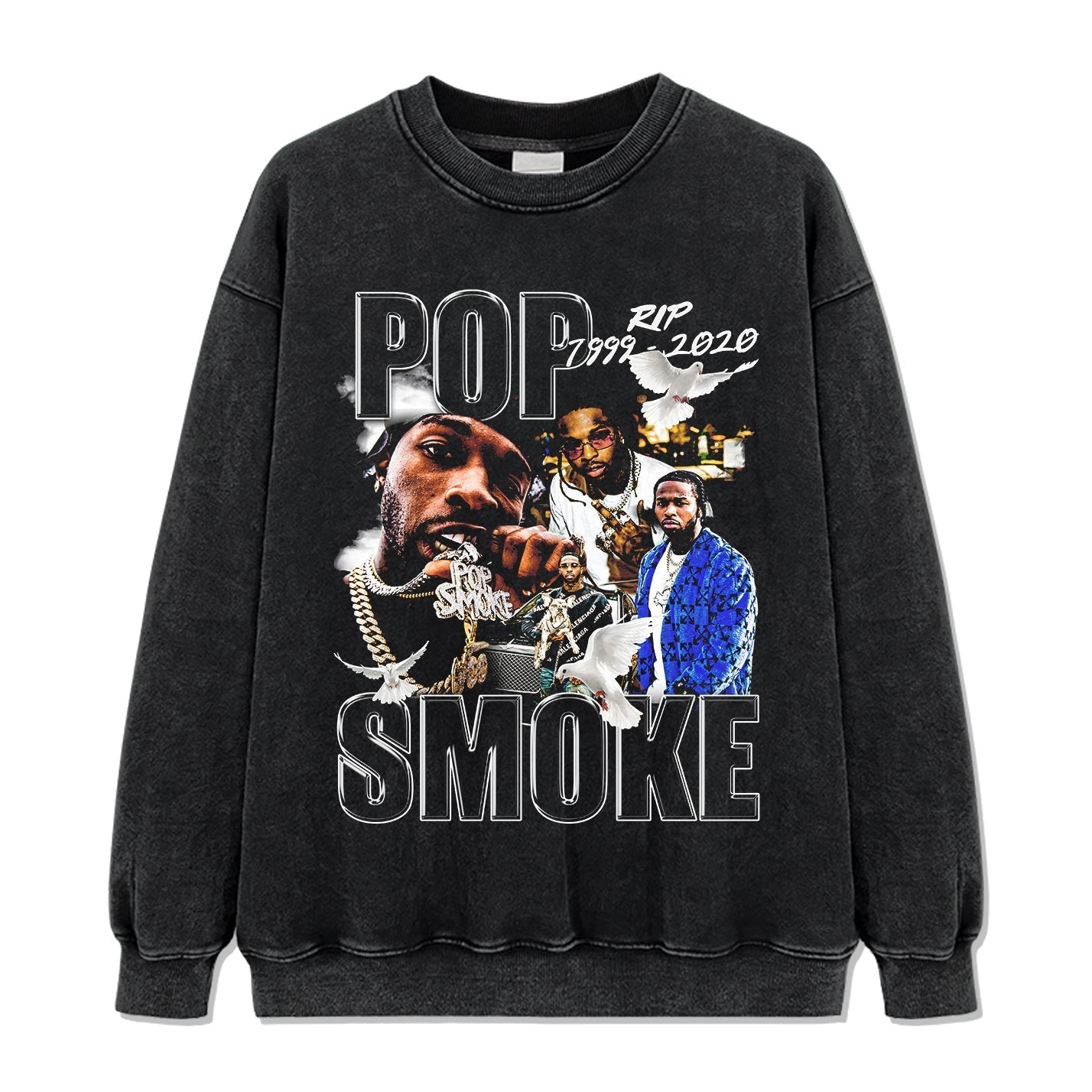 Pop Smoke Sweatshirt Style001 T-Shirts, Hoodie | CoreVibeTees.com (Image 2)