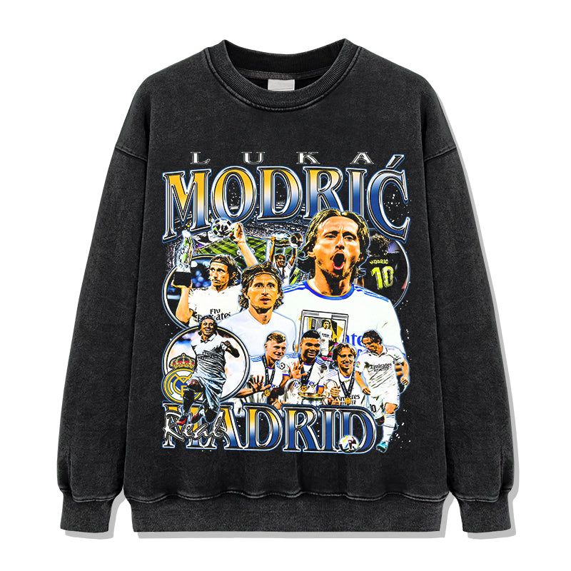 Luka ModriÄ‡ "Real Madrid"Sweatshirt T-Shirts, Hoodie | CoreVibeTees.com (Image 2)