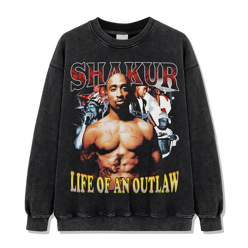 Life of an Outlaw By Tupac Shakur Sweatshirt T-Shirts, Hoodie | CoreVibeTees.com (Image 2)
