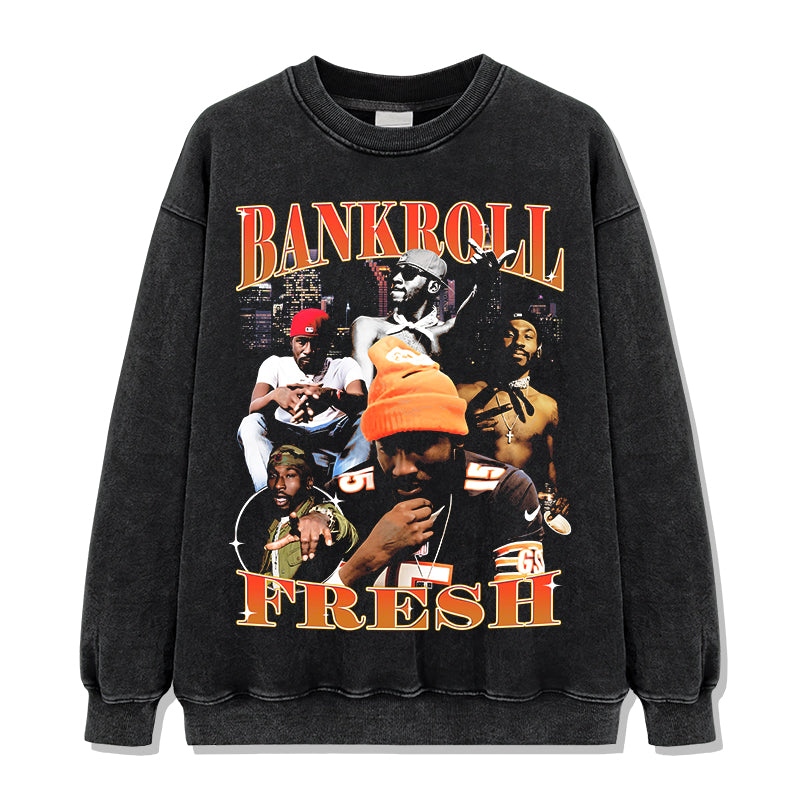 Bankroll Fresh Sweatshirt T-Shirts, Hoodie | CoreVibeTees.com (Image 2)