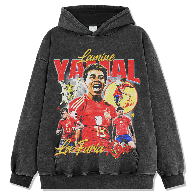 Lamine Yamal "La Furia Roja"Hoodie T-Shirts, Sweatshirt | CoreVibeTees.com (Image 2)